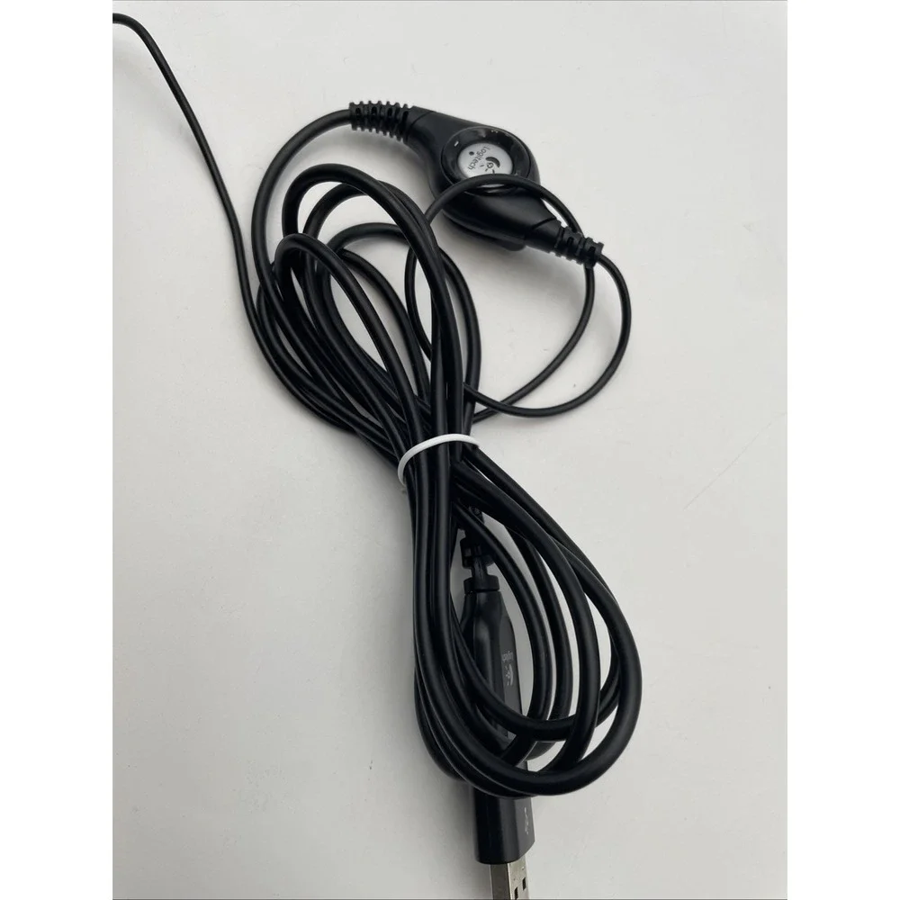 LOGITECH H390 OVER-HEAD USB HEADSET FOR WORK W/ NOISE-CANCELLING MICROPHONE